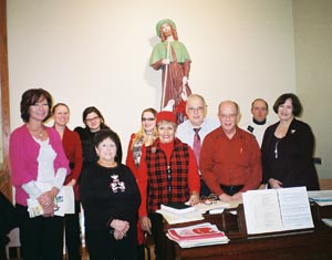 Christmas, 2010. From the choir, above, are missing Tom Planera and Don Ternes.