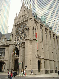 The former Quigley Seminary, now the chancery office (pastoral center) of the Archdiocese of Chicago