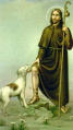 San Rocco, with dog